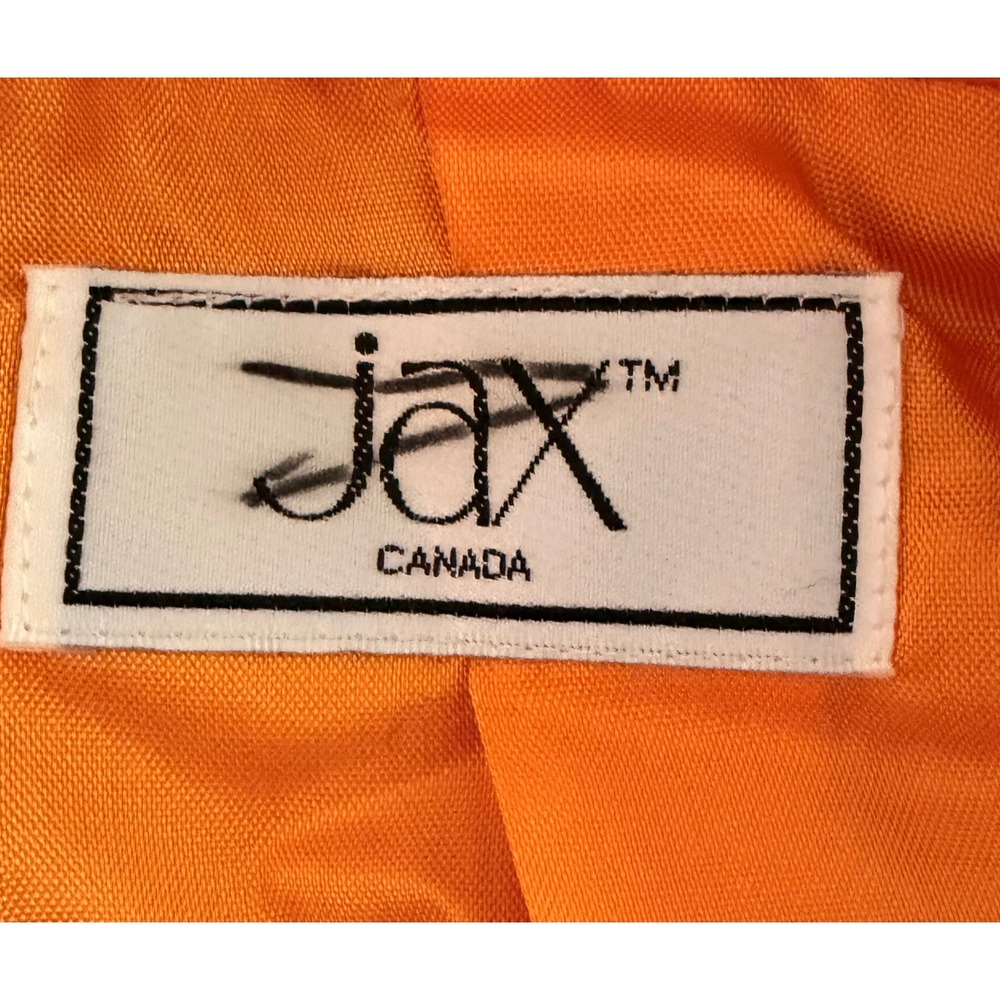 Jax Canada Orange Wool Cashmere Blend Shawl Collar Blazer Size 10 Jackets - Picture 11 of 13